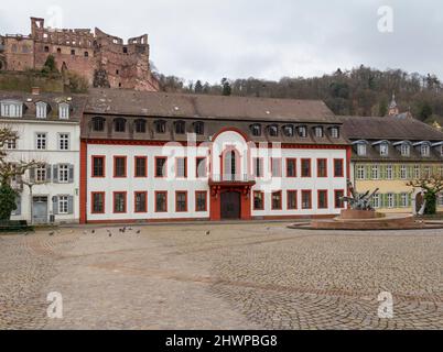 Eindrücke von Heidelberg in Deutschland im Winter Stockfoto