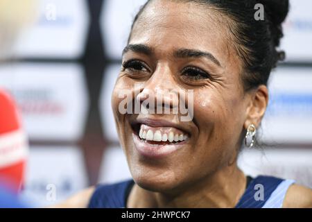 Mujinga Kambundji (Frauen 60m) aus der Schweiz tritt während der World Athletics Indoor Tour, Meeting de Paris 2022 am 6. März 2022 in der Accor Arena in Paris, Frankreich, an - Foto: Victor Joly/DPPI/LiveMedia Stockfoto