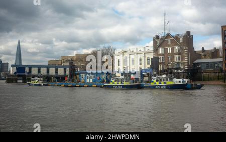 Metropolitan Police Marine Policing Unit, Wapping Stockfoto