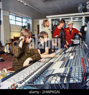 Der Soundtrack unseres Lebens in ihrem Aufnahmestudio Göteborg, Schweden. 28.. April 2004. Stockfoto