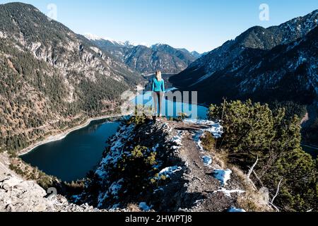 Frau aus Tauern, Ammergauer Alpen, Reutte, Tirol, Österreich Stockfoto