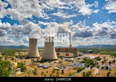 Stanwell Power Generation eine kohlegefeuerte Grundlaststation Queensland Australien Stockfoto