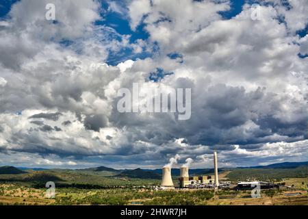 Antenne von Stanwell Power Generation A Kohlekraftwerk Queensland Australia Stockfoto