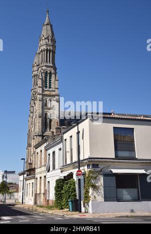 Bordeaux, die Herz-Jesu-Kirche, Église du Sacré-Cœur, im neoromanischen/byzantinischen Stil erbaut, 1877-84, Architekt Jean-Jules Mondet Stockfoto