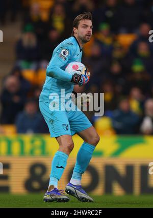 Tim Krul von Norwich City - Norwich City / Brentford, Premier League, Carrow Road, Norwich, Großbritannien - 5.. März 2022 nur zur redaktionellen Verwendung - es gelten DataCo-Einschränkungen Stockfoto