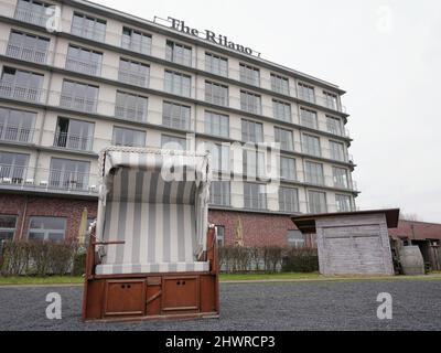 Das Rilano Hotel Hamburg. 4-Sterne-Superior-Hotel an der Elbe in Hamburg. Stockfoto