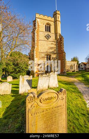 Die Kirche St. Mary und St. Lawrence Great Waltham Essex Stockfoto