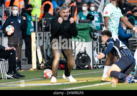 Bundesliga, Vonovia Ruhrstadion Bochum: VfL Bochum gegen Greuther Fürth; Cheftrainer Thomas Reis Stockfoto