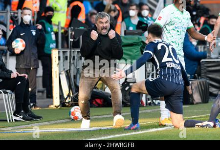 Bundesliga, Vonovia Ruhrstadion Bochum: VfL Bochum gegen Greuther Fürth; Cheftrainer Thomas Reis Stockfoto