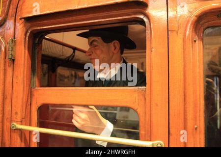 Schaufensterpuppe im londoner Transportmuseum Stockfoto