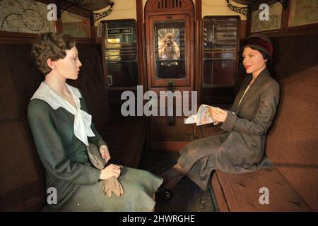 Schaufensterpuppe im londoner Transportmuseum Stockfoto