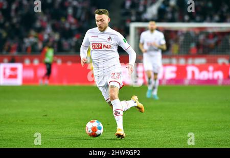 Bundesliga, Rhein Energie Stadion Köln: 1. FC Köln gegen Hoffenheim; Jannes Horn Stockfoto