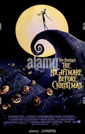 TIM BURTON'S NIGHTMARE BEFORE CHRISTMAS (1993), REGIE HENRY SELICK. Kredit: TOUCHSTONE BILDER / Album Stockfoto