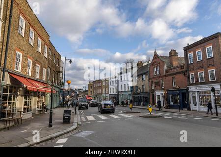 Highgate Village, North London, Heimat der neuen Generation von Superreichen, England, Großbritannien Stockfoto