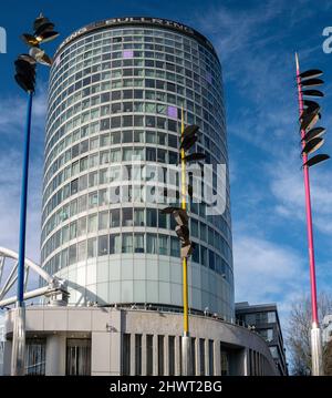 Die Rotunde an der Birmingham Bullring. Stockfoto