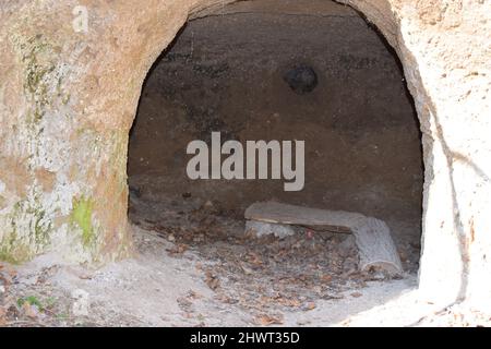 Höhle in der Eifel Stockfoto