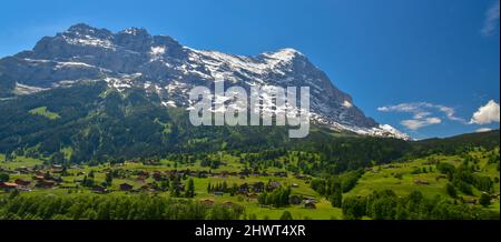 Atemberaubender Blick auf die Alpen von Grindelwald, Schweiz Stockfoto
