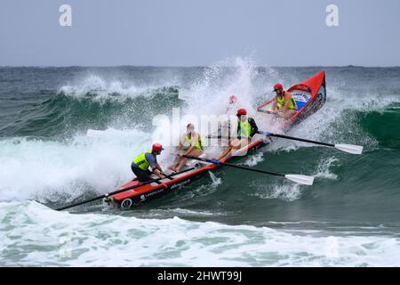 Cronulla Beach, Sydney, Australien - 20. Februar 2022: Australian Surf Life Saving Championship Stockfoto