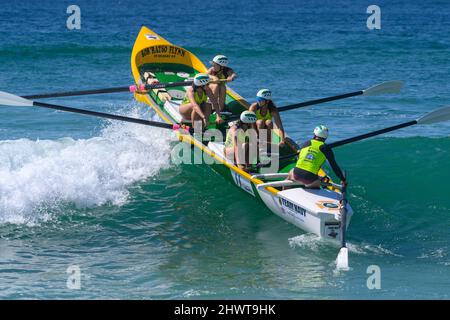 Cronulla Beach, Sydney, Australien - 20. Februar 2022: Australian Surf Life Saving Championship Stockfoto