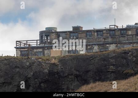 Gin Leiter ehemalige WW 2 ehemalige Radarstation in der Nähe von North Berwick Schottland. Stockfoto