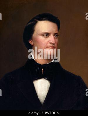 Porträt des Vizepräsidenten der Vereinigten Staaten von 14., John C. Breckinridge (1821-1875), Öl auf Leinwand, 1860 Stockfoto