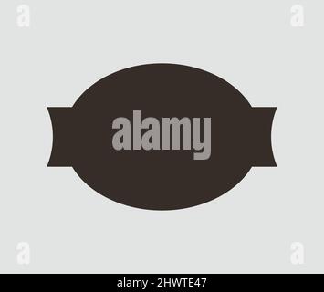 Hochzeitsrahmen. Mailbox Monogram Basic Shape, Monogram Frame leerer Frame Label Vektorvorlage. Stock Vektor