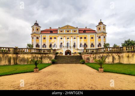 Barockschloss Milotice in Südmähren, Tschechien, Europa. Stockfoto