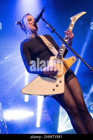 Halestorm (Lzzy Hale) - ein Abend mit Halestorm, Birmingham O2 Academy, 2.. März 2022 Stockfoto