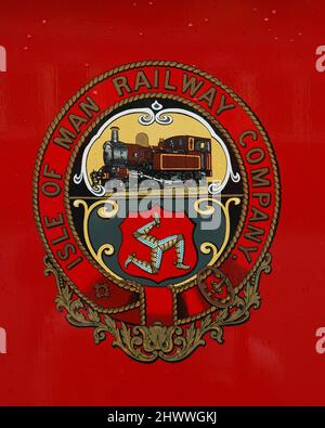 Isle of man Railway Company Logo Stockfoto