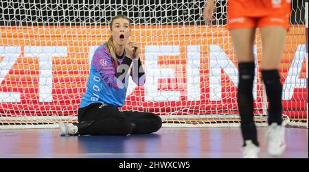 Krefeld, Deutschland. 03. Mär, 2022. firo: 03/03/2022 Handball: Frauen Frauen Landschaftsspiel EM, Qualifikation DHB Frauen Nationalmannschaft. Deutschland - Niederlande, Holland Tess Wester, HOL/dpa/Alamy Live News Stockfoto