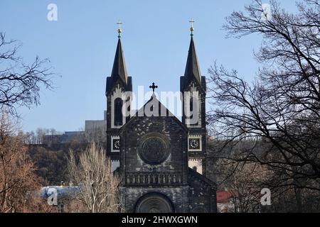 Kirche der Heiligen Kyrill und Methodius in Karlin, Prag, Tschechische Republik Stockfoto