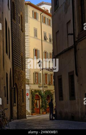 Florenz Seitenstraße in italien Stockfoto