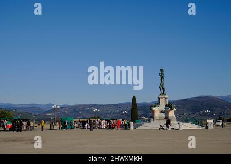 Piazzale Michelangelo in Florenz Italien Stockfoto