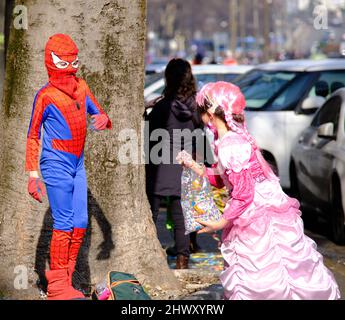 Karneval 2022 in Modena, Italien Stockfoto