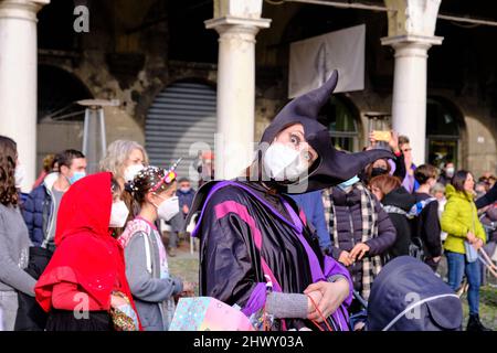 Karneval 2022 in Modena, Italien Stockfoto