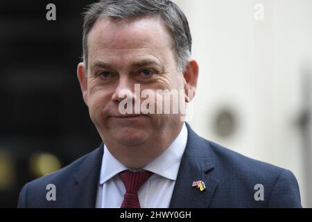 London, Großbritannien. 8. März 2022. Nigel Adams Minister ohne Portfolio im Kabinett kommt in Downing Street zu einer Kabinettssitzung Quelle: MARTIN DALTON/Alamy Live News Stockfoto