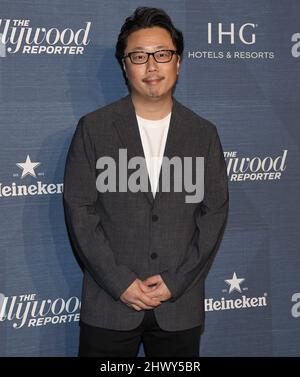 Teruhisa Yamamoto trifft am Montag, dem 7. März 2022, bei der Oscar-Nominierten-Nacht des Hollywood Reporter in Spago in Beverly Hills, CA ein. (Foto von Sthanlee B. Mirador/Sipa USA) Stockfoto