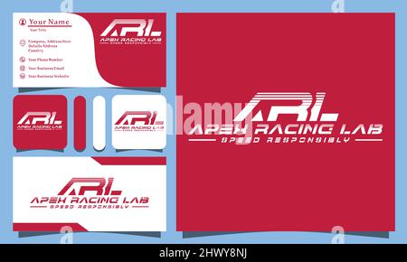 DESIGN MIT LOGO und Visitenkarte Stock Vektor