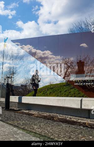 Denkmal der Himmlischen Hundert Helden. Lviv, Ukraine Stockfoto