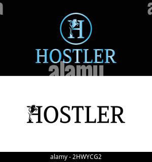 Horse Initial H Vector Logo Design. Logo-Vorlage Für Pferde Stock Vektor