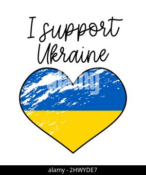 Sagen Sie Nein zum Krieg - russischer und ukrainischer Konflikt. Stock Vektor