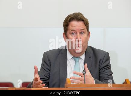 Darragh O’Brien, Minister für Wohnungswesen, Kommunalverwaltung und Kulturerbe Stockfoto