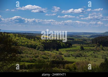 Landschaftspanorama in der Eifel bei Daun Stockfoto