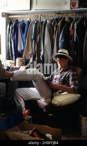 Schauspieler Kyle MacLachlan zu Hause in Seattle, USA 1984 Stockfoto