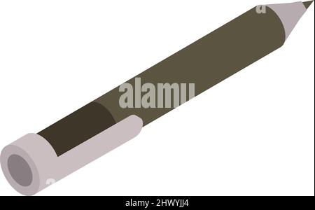 Stiftsymbol isometrisch Stock Vektor