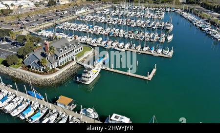 Oceanside, California, USA Marina von oben Stockfoto