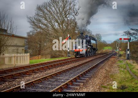 Dampflokomotive Nr. 80151 British Railways Standard Class 4MT Stockfoto