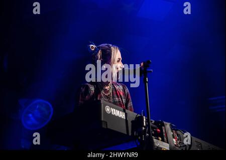 Halestorm - Ein Abend mit Halestorm - Akustik-Set - Barrowland Glasgow 7.. März 2022 Stockfoto