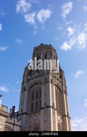 Wills Memorial Building in Bristol (Mar22) Stockfoto