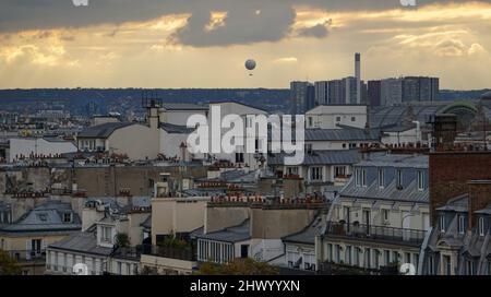 Dächer von Paris Stockfoto